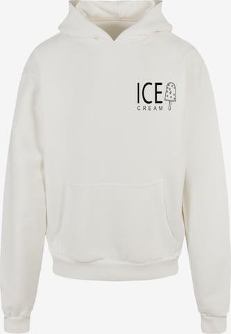 Merchcode Sweatshirt 'Ice Cream' in Wit: voorkant