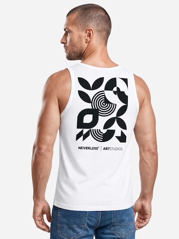 Neverless Shirt 'Modern Art' in White