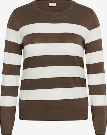 Pull-over 'Lizzy ' KAFFE CURVE en marron : devant