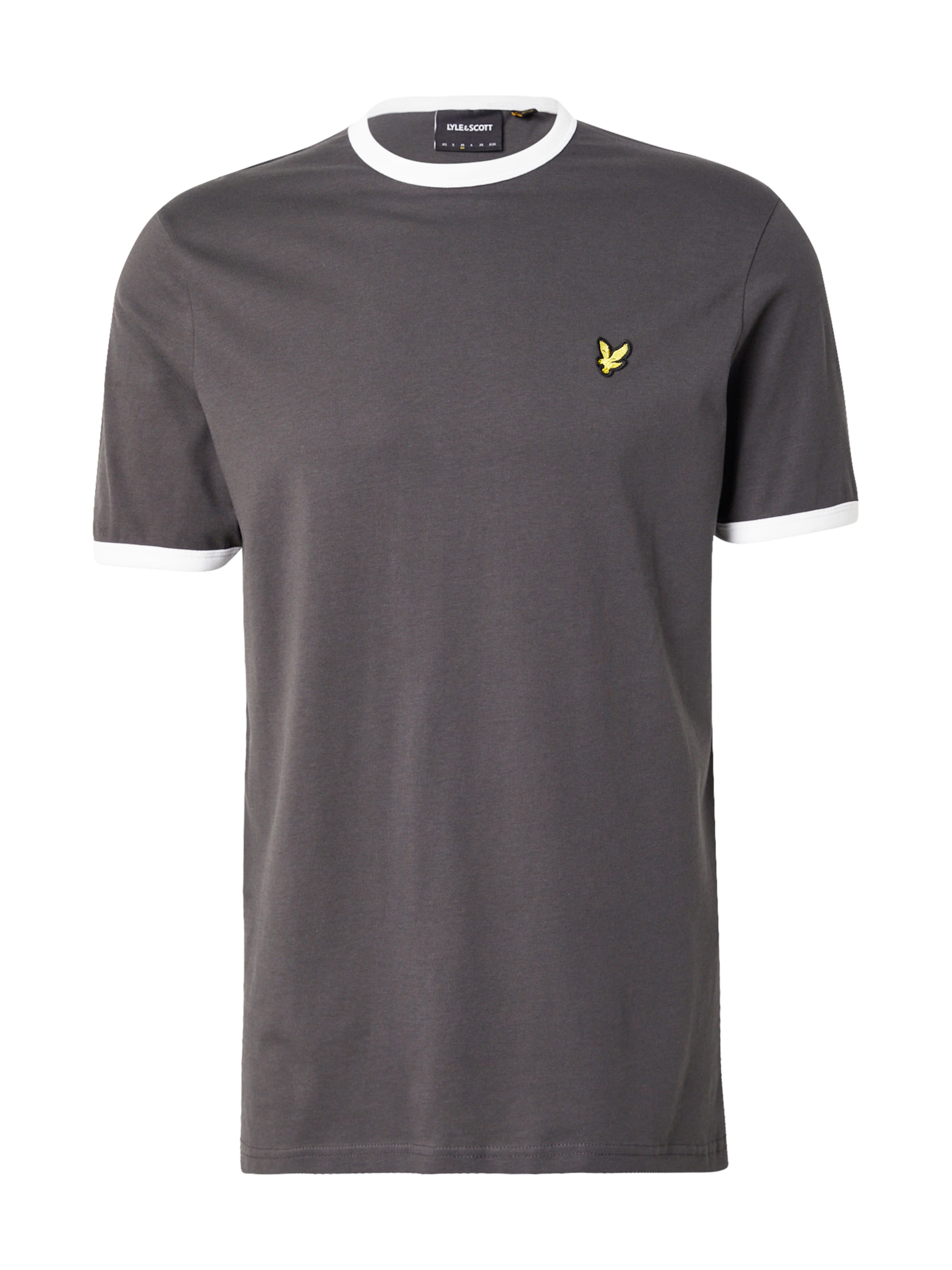 Lyle & Scott Μπλουζάκι 'Ringer' σε γκρι: μπροστά