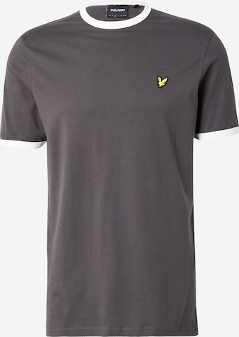 pelēks Lyle & Scott T-Krekls 'Ringer': no priekšpuses
