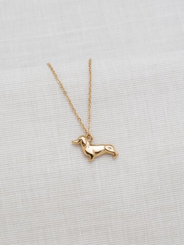 LUUK LIFESTYLE Kette 'Dackel'‌‌‌ in Gold