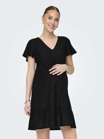 Only Maternity Dress in Black: front