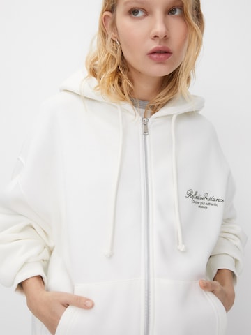 Pull&Bear Sweat jacket in White