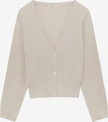 Cardigan Pull&Bear en beige : devant