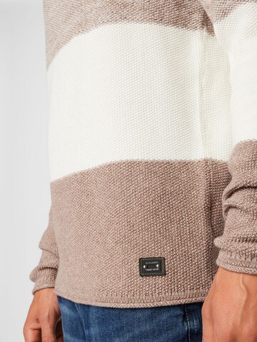 Key Largo - Regular Fit Pullover 'JOGI' em castanho