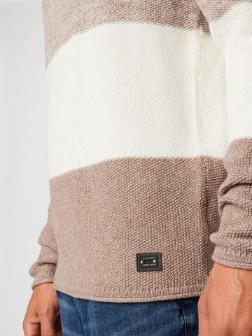 Key Largo Regular fit Sweater 'JOGI' in Brown