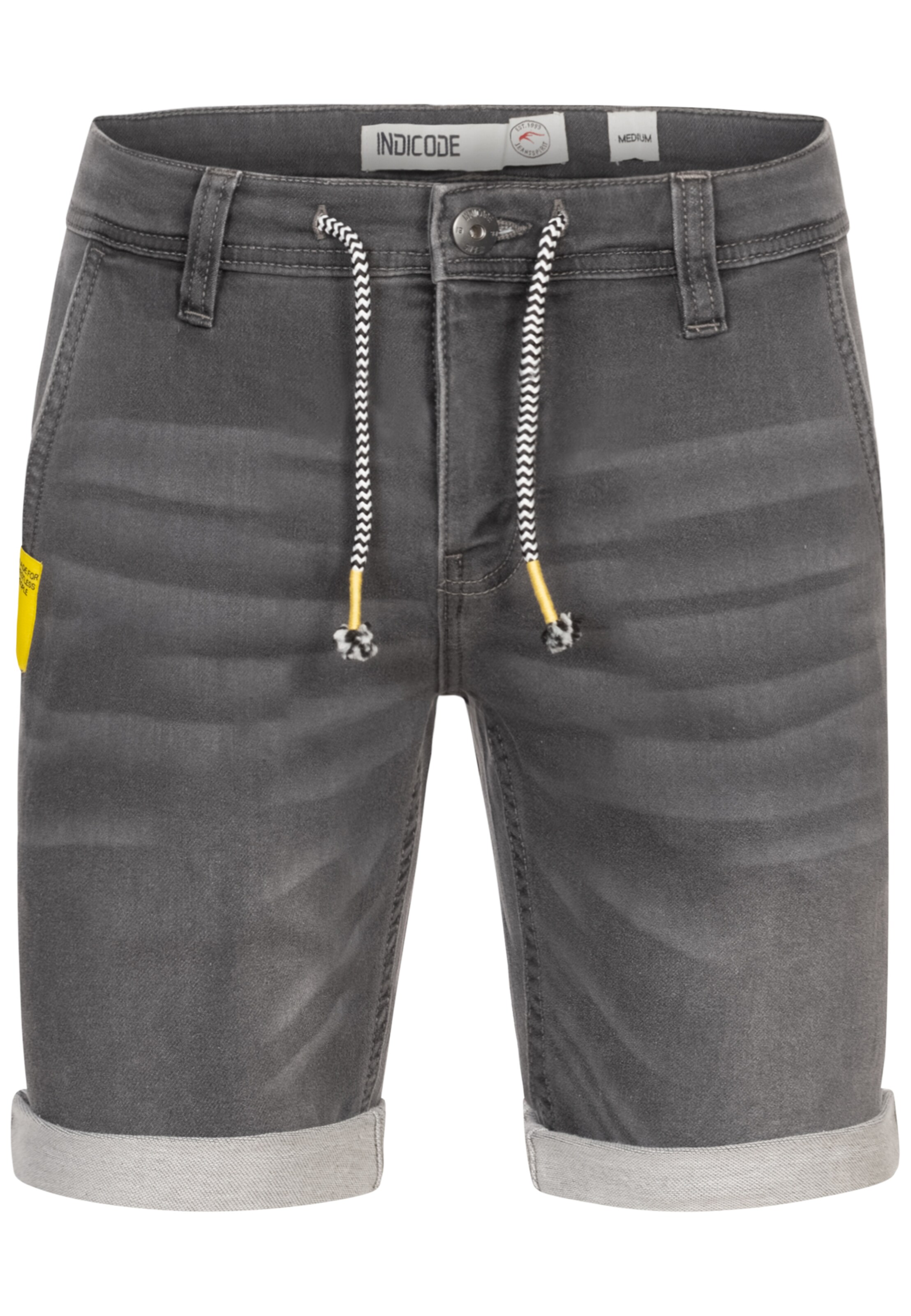 INDICODE JEANS Trousers 'Azibo' in Grey: front