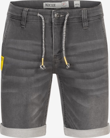 INDICODE JEANS Regular Pants 'Azibo' in Grey: front