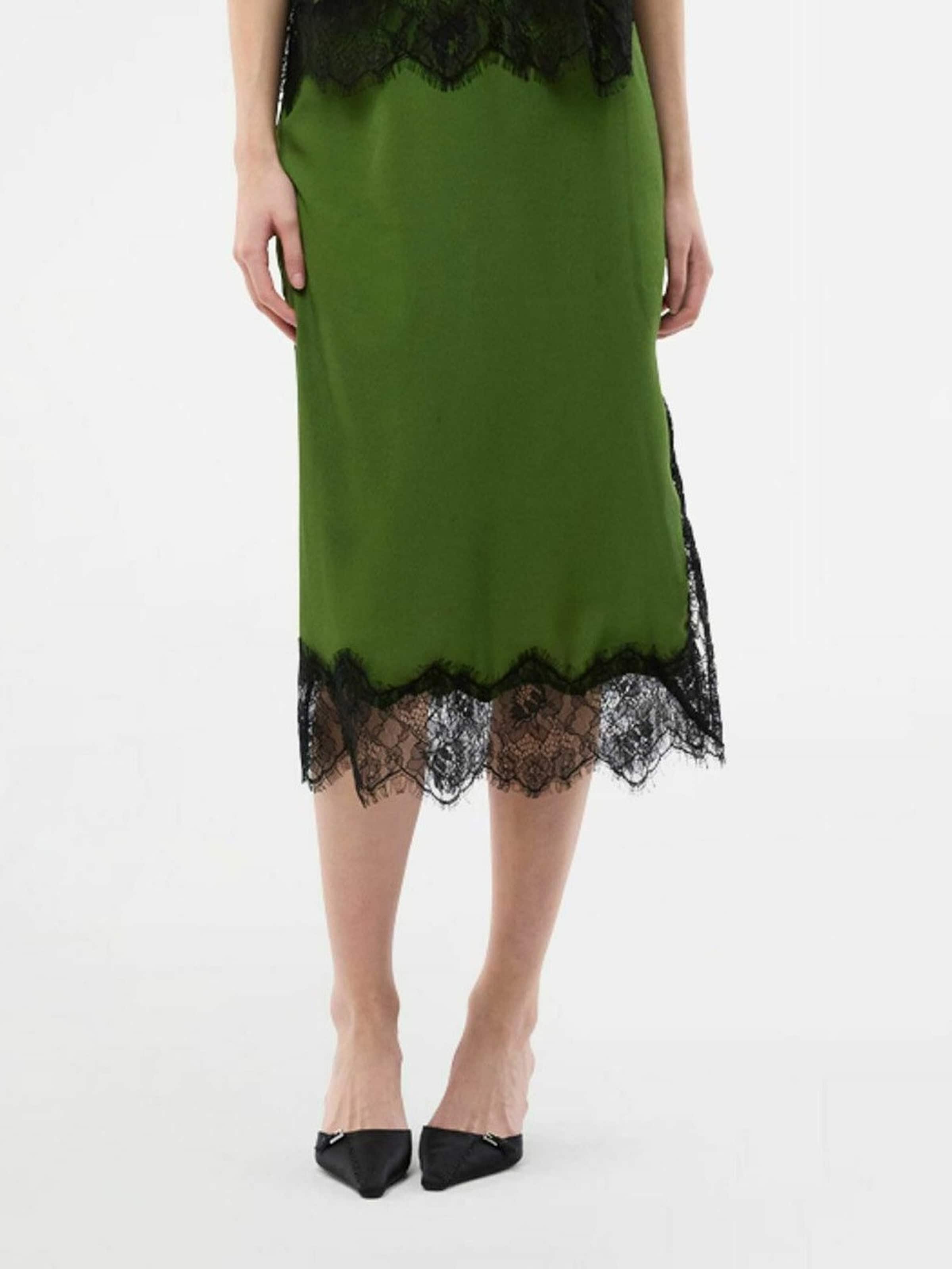 modström - Falda ' Birkmd ' en verde