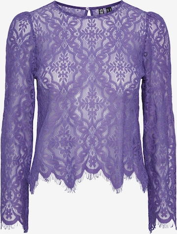 PIECES - Blusa 'Nella' em roxo: frente