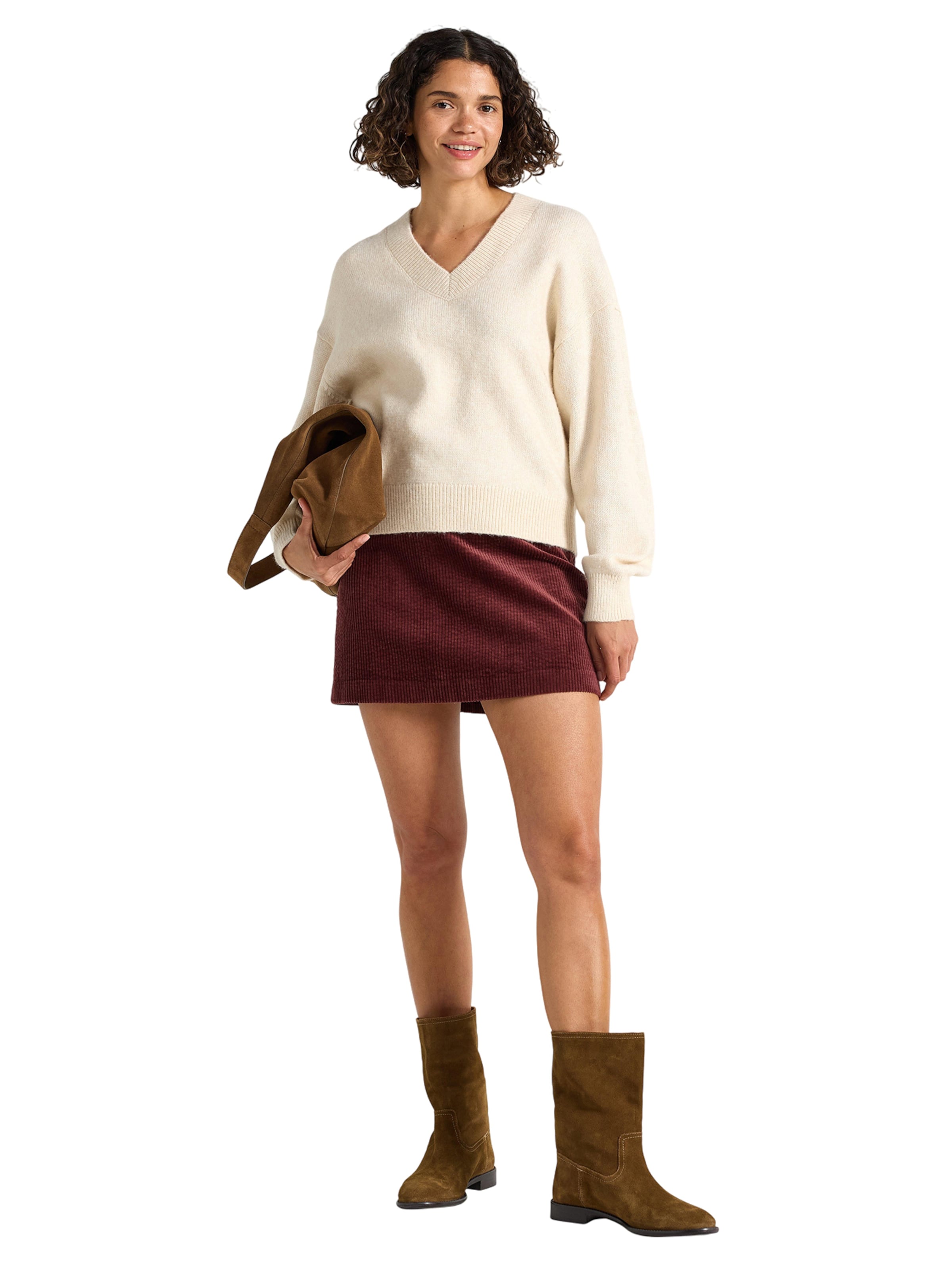 Gonna 'Elsa' di Lindex in rosso: frontale