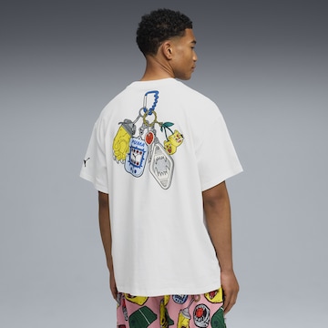 T-Shirt fonctionnel 'Commissioner Dylan' PUMA en blanc : devant
