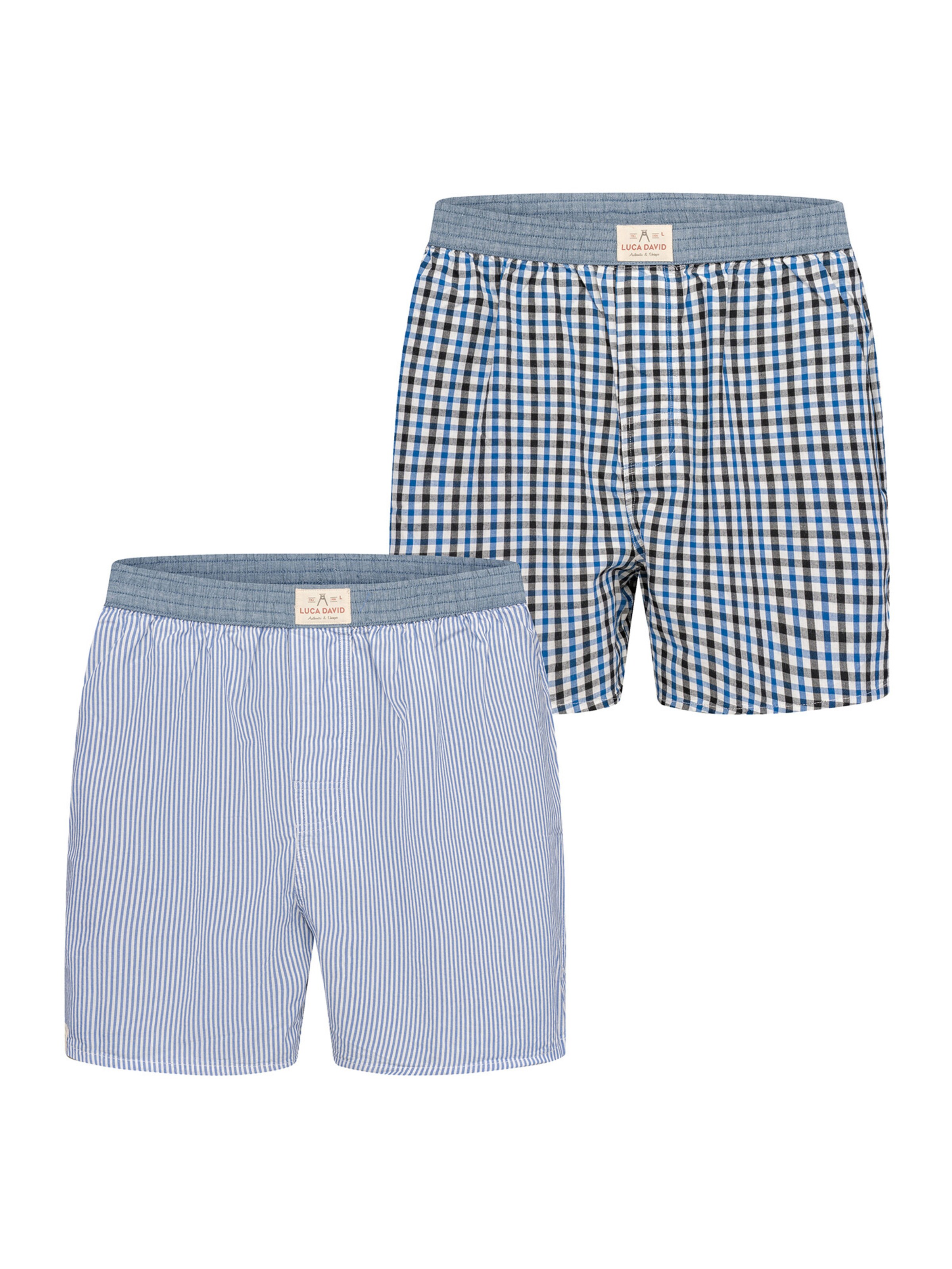 Luca David Boxer shorts ' Karos ' in Blue: front