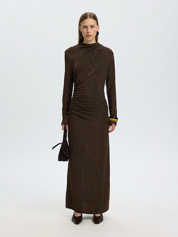 SELECTED Evening Dress 'SLWNORI' in Brown