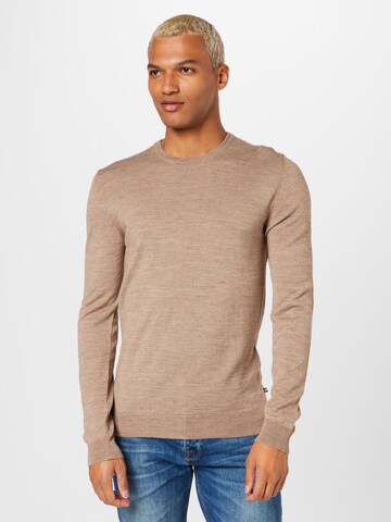 Pullover 'Petro' di Matinique in beige: frontale