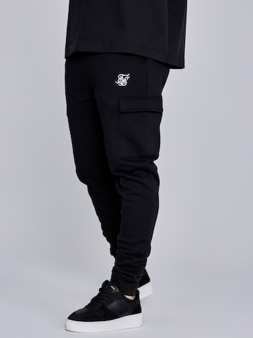 SikSilk Tapered Cargobroek in Zwart