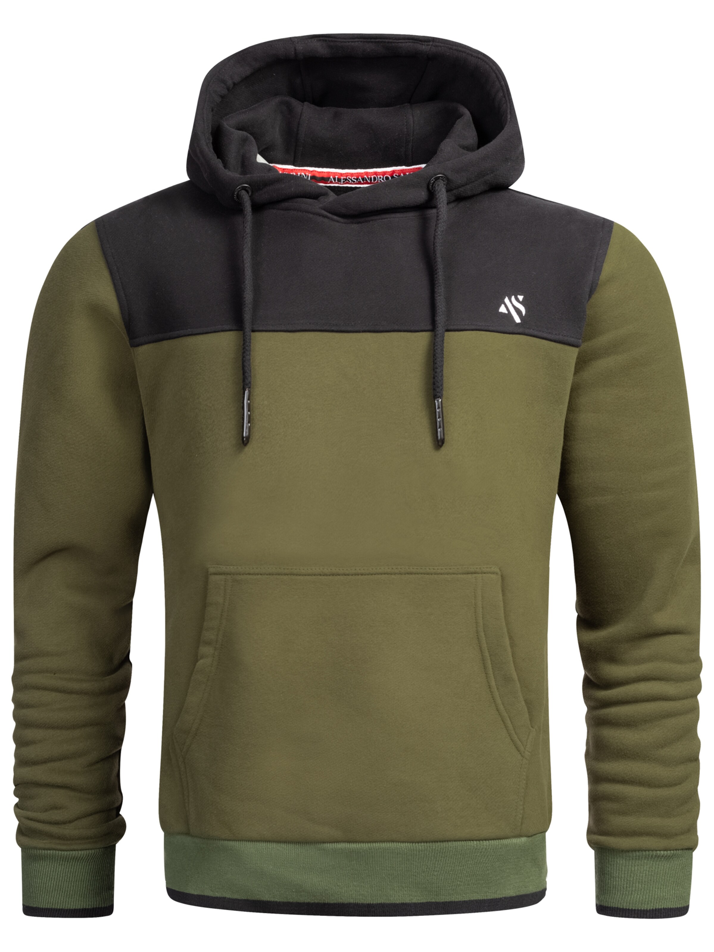 Alessandro Salvarini Sweatshirt 'Duori' in Groen: voorkant