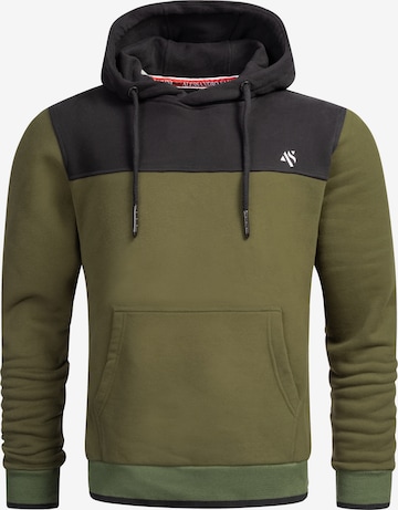 Alessandro Salvarini Sweatshirt 'Duori' in Groen: voorkant