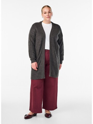 Cardigan dimensiuni mari 'FLLOLA' de la Zizzi pe gri