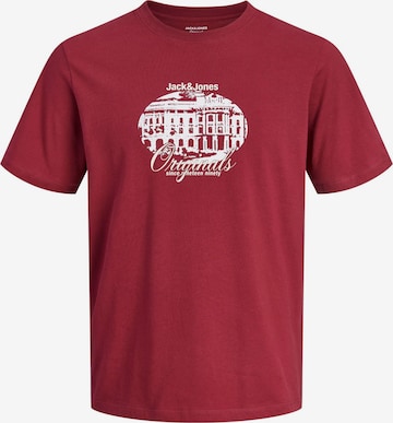 T-Shirt JACK & JONES en rouge : devant
