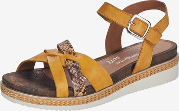 REMONTE Sandals in Yellow: front