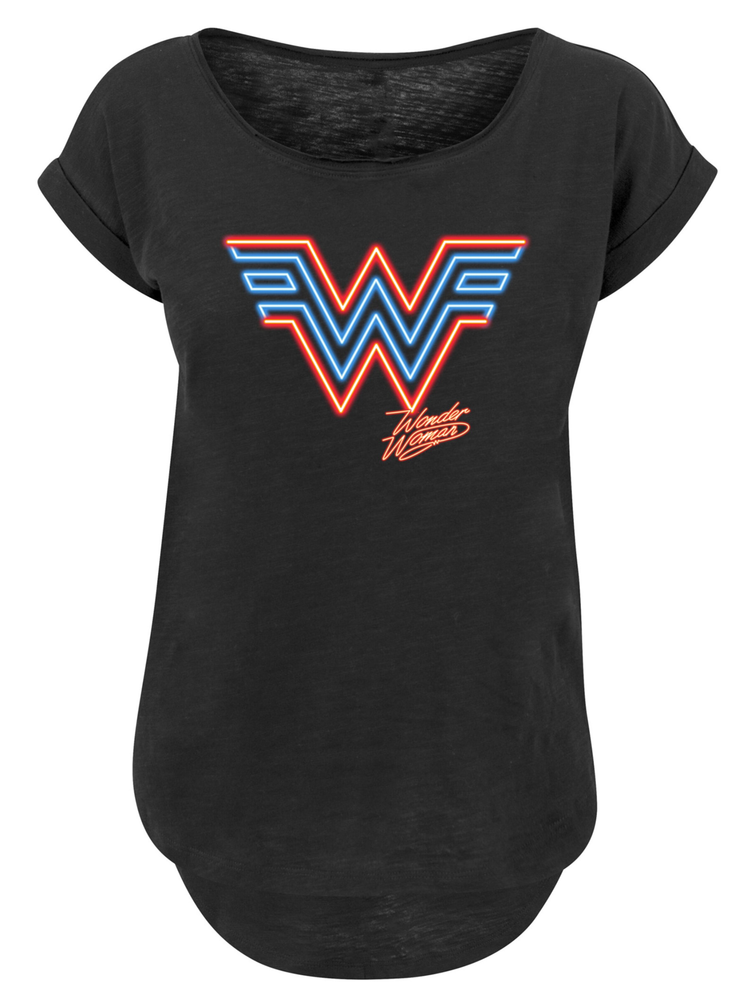 F4NT4STIC Shirt 'DC Comics Wonder Woman 84' in Black: front