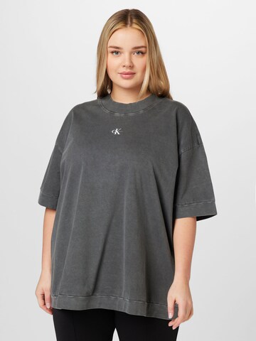 Calvin Klein Jeans Curve T-shirt i grå: framsida