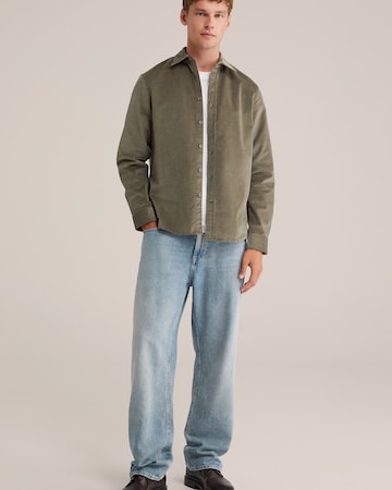 WE Fashion - Ajuste regular Camisa en verde