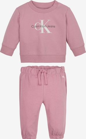 Calvin Klein Jeans Jogginganzug in Pink: predná strana