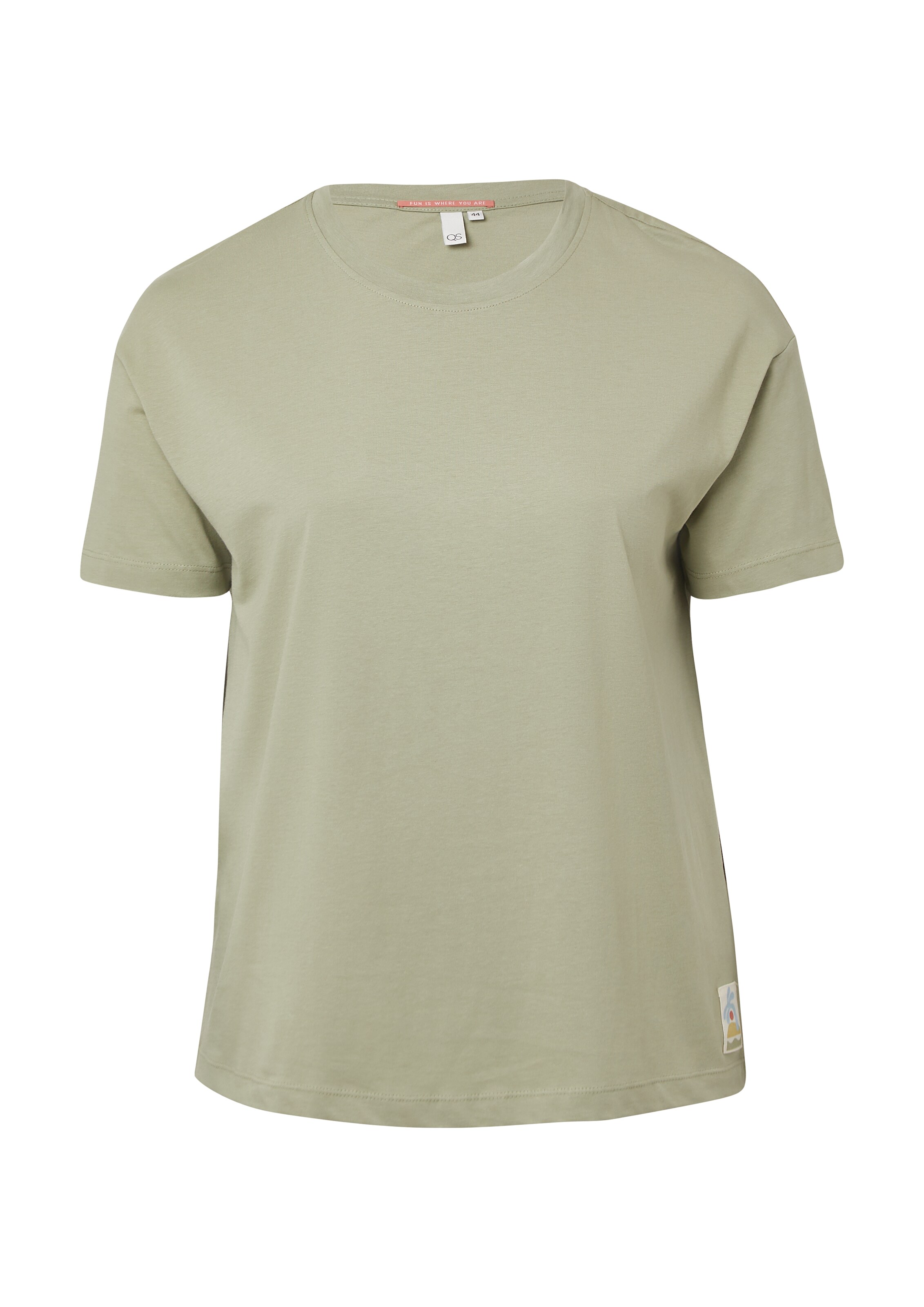 T-shirt QS en vert : devant