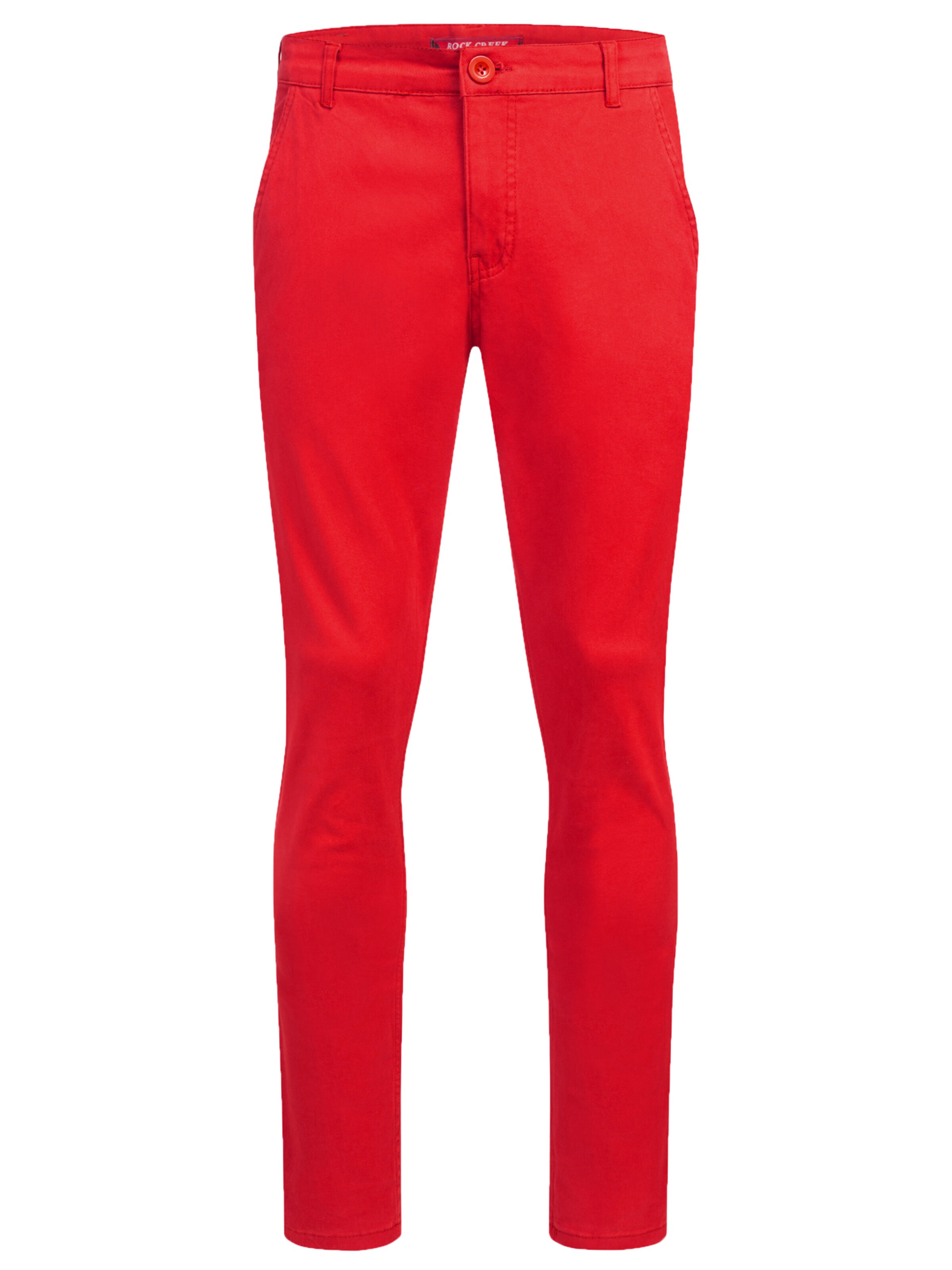 Rock Creek Slim fit Chino Pants in Red: front