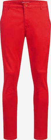 Rock Creek Slim fit Chino Pants in Red: front