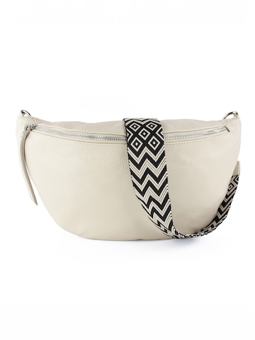 lePelou - Riñonera 'PELLEGRINA' en beige: frente