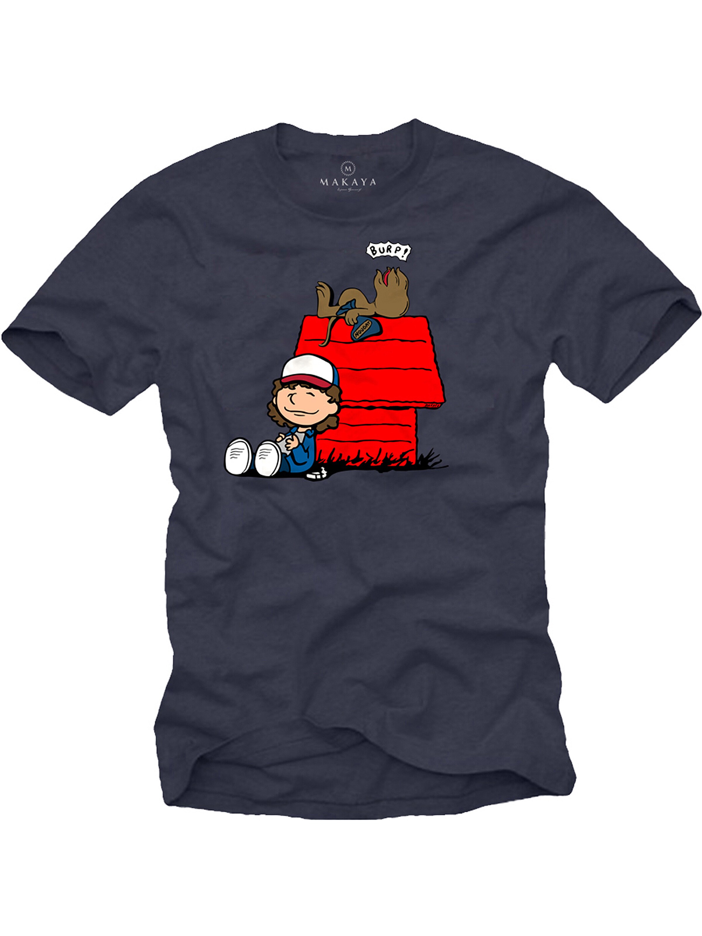 MAKAYA Shirt 'DustinDoghouse' in Blue: front