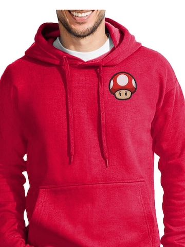 Blondie & Brownie Sweatshirt 'PilzFacePatch' in Red: front