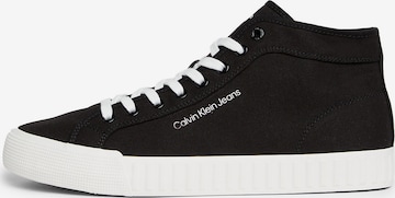 Calvin Klein Jeans Sneakers hoog in Zwart: voorkant