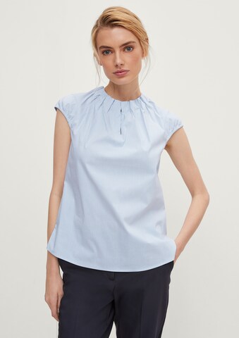 COMMA Bluse in Blau: Vorderseite