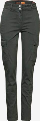 CECIL Slim fit Cargo Pants in Green: front