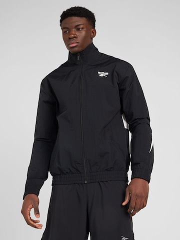 Veste mi-saison Reebok en noir : devant