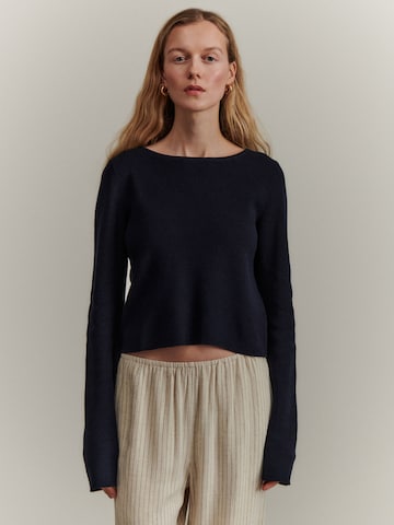 ABOUT YOU x Marie von Behrens Sweater 'Melinda' in Blue: front