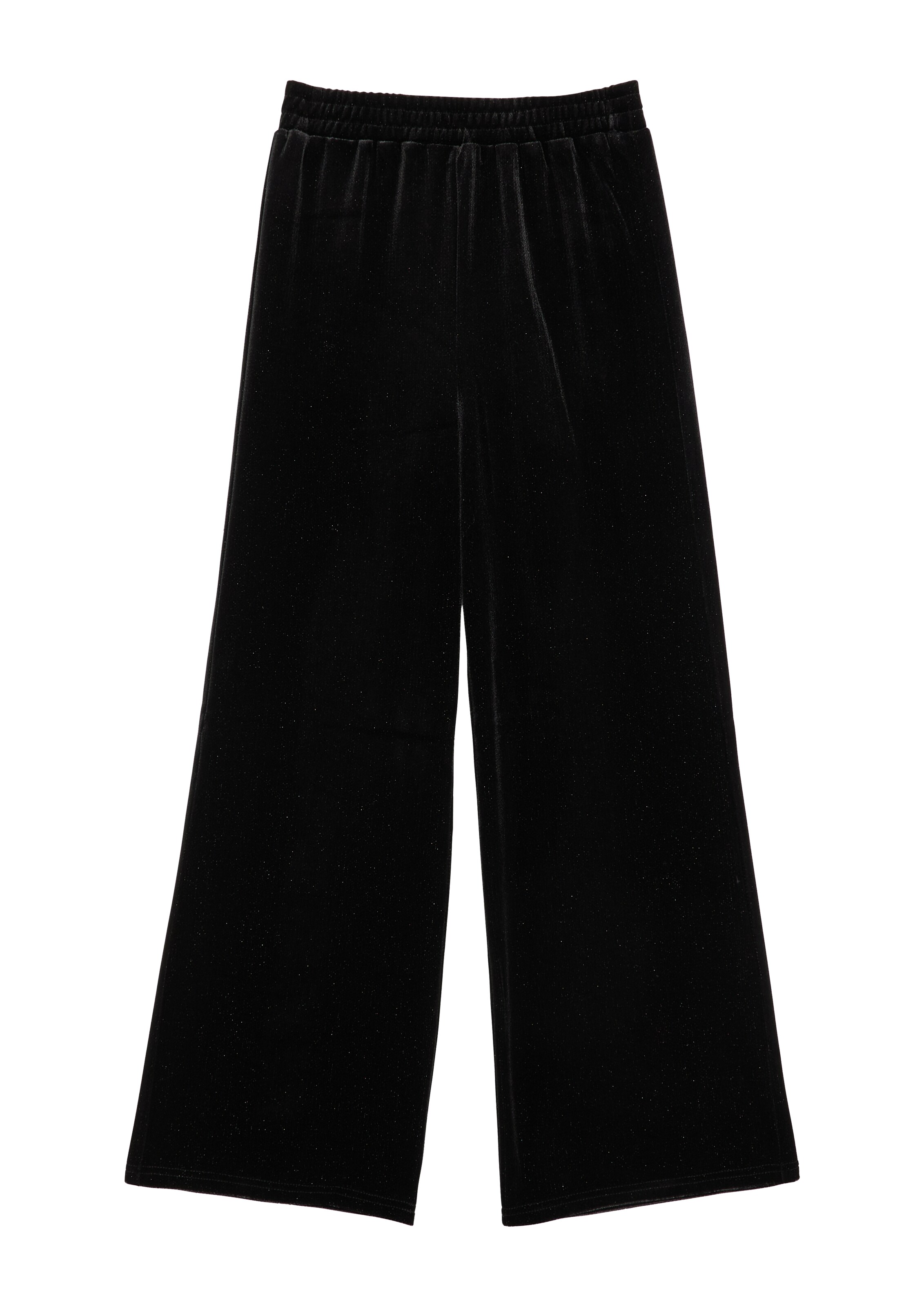 s.Oliver Wide leg Broek in Zwart: voorkant