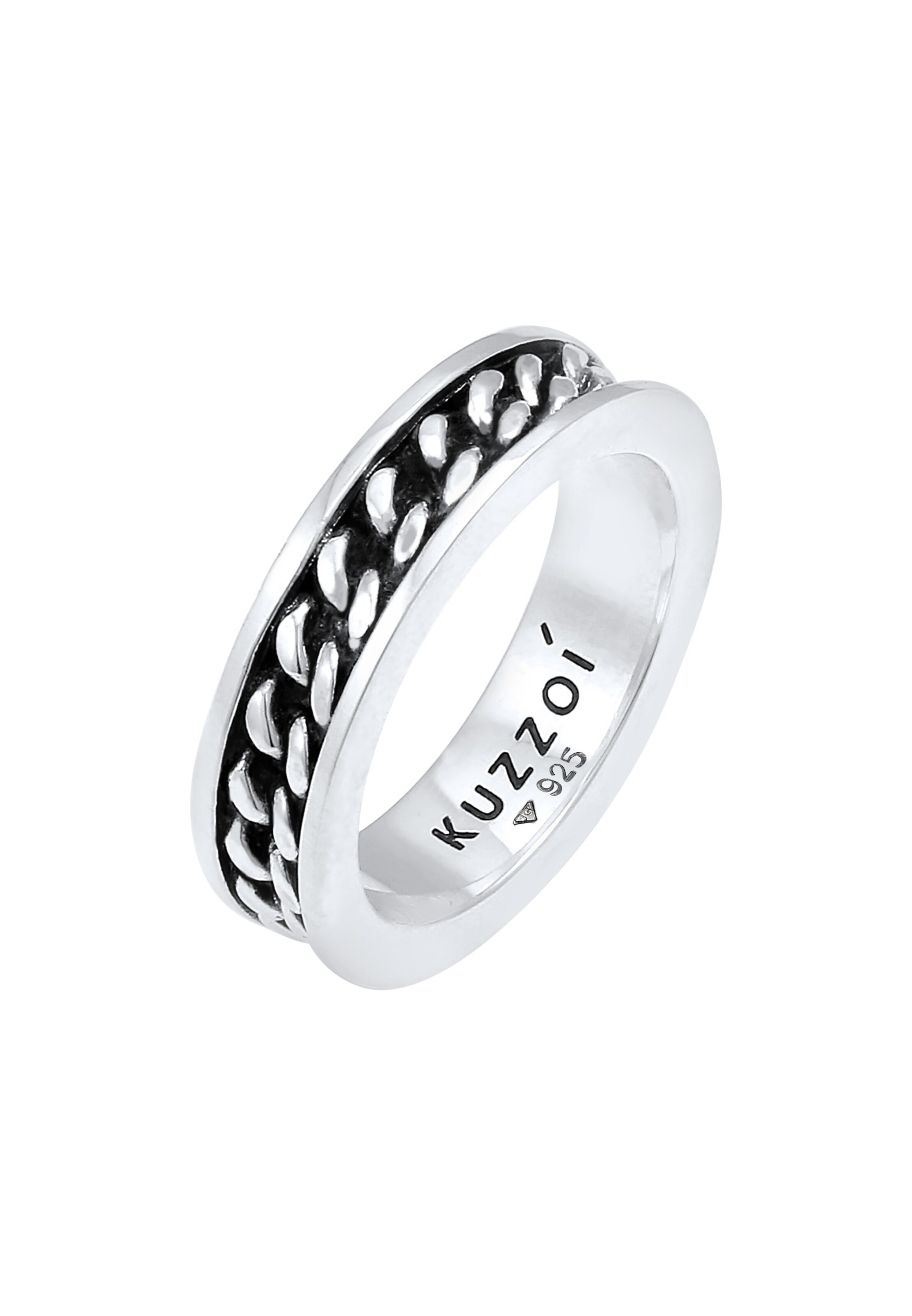 KUZZOI Ring in Zilver: voorkant