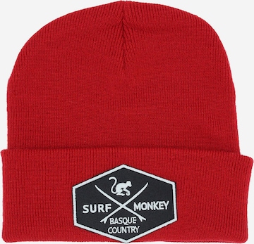 Surf Monkey Mütze in Rot: Vorderseite