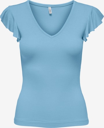 ONLY T-shirt 'BELIA' i blå: framsida