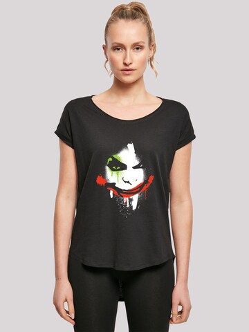 T-shirt 'DC Comics Batman Arkham City Joker Face' F4NT4STIC en noir : devant