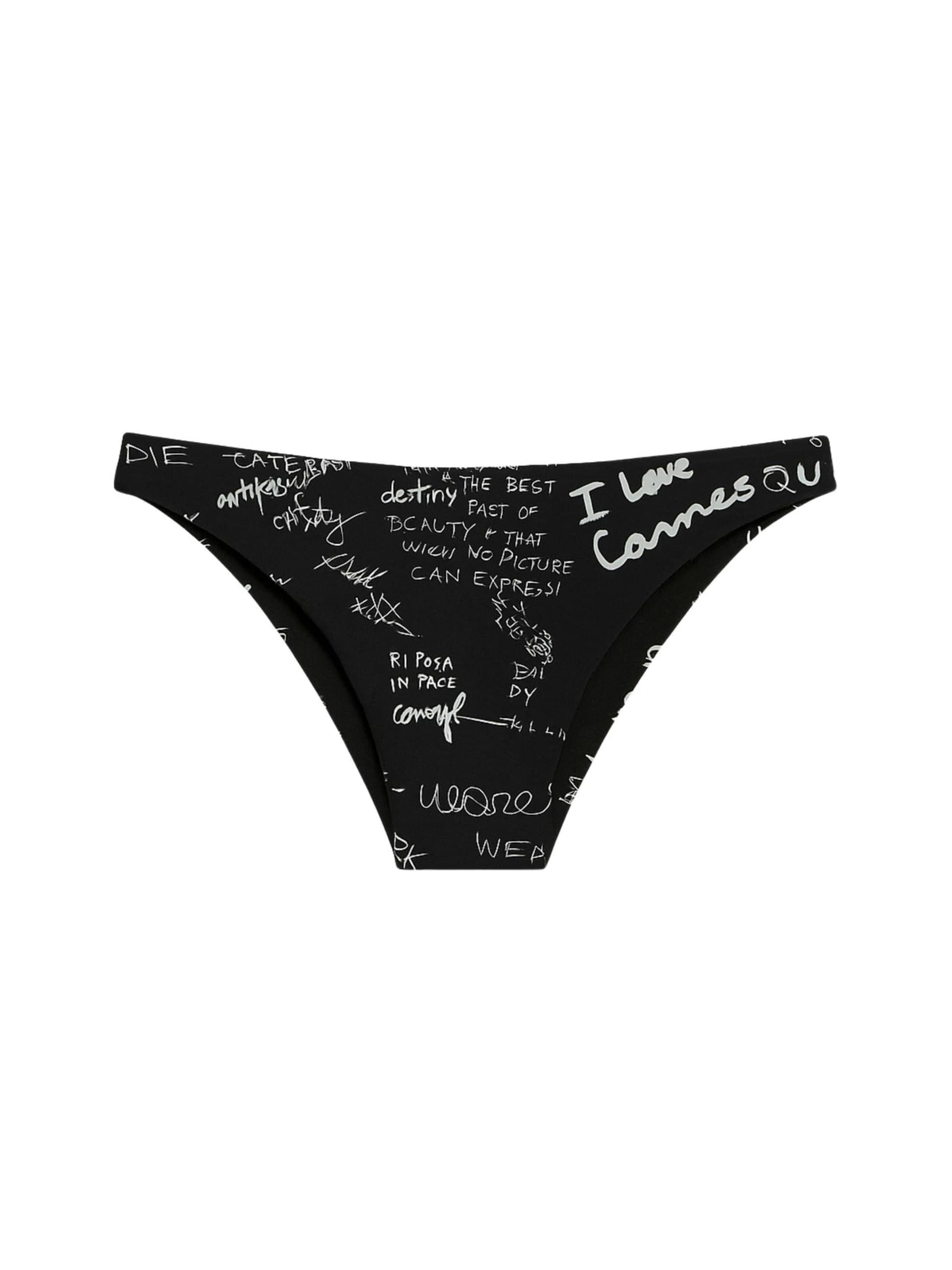 DSQUARED2 Bikini Bottoms 'Costume intero' in Black: front