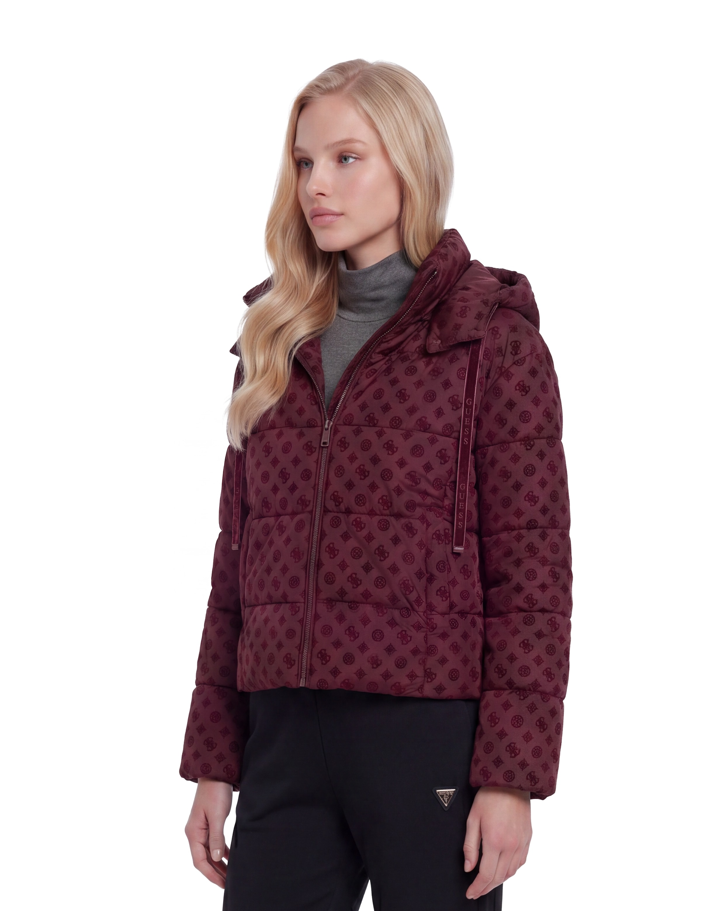 GUESS Winter Jacket in Brown