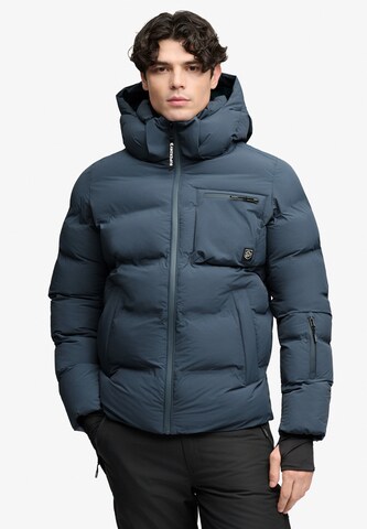 Veste de sport Superdry & Co en gris : devant