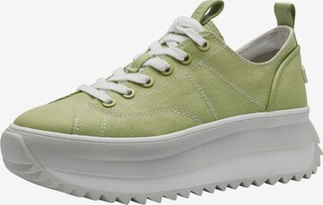 TAMARIS Sneakers laag in Groen: voorkant